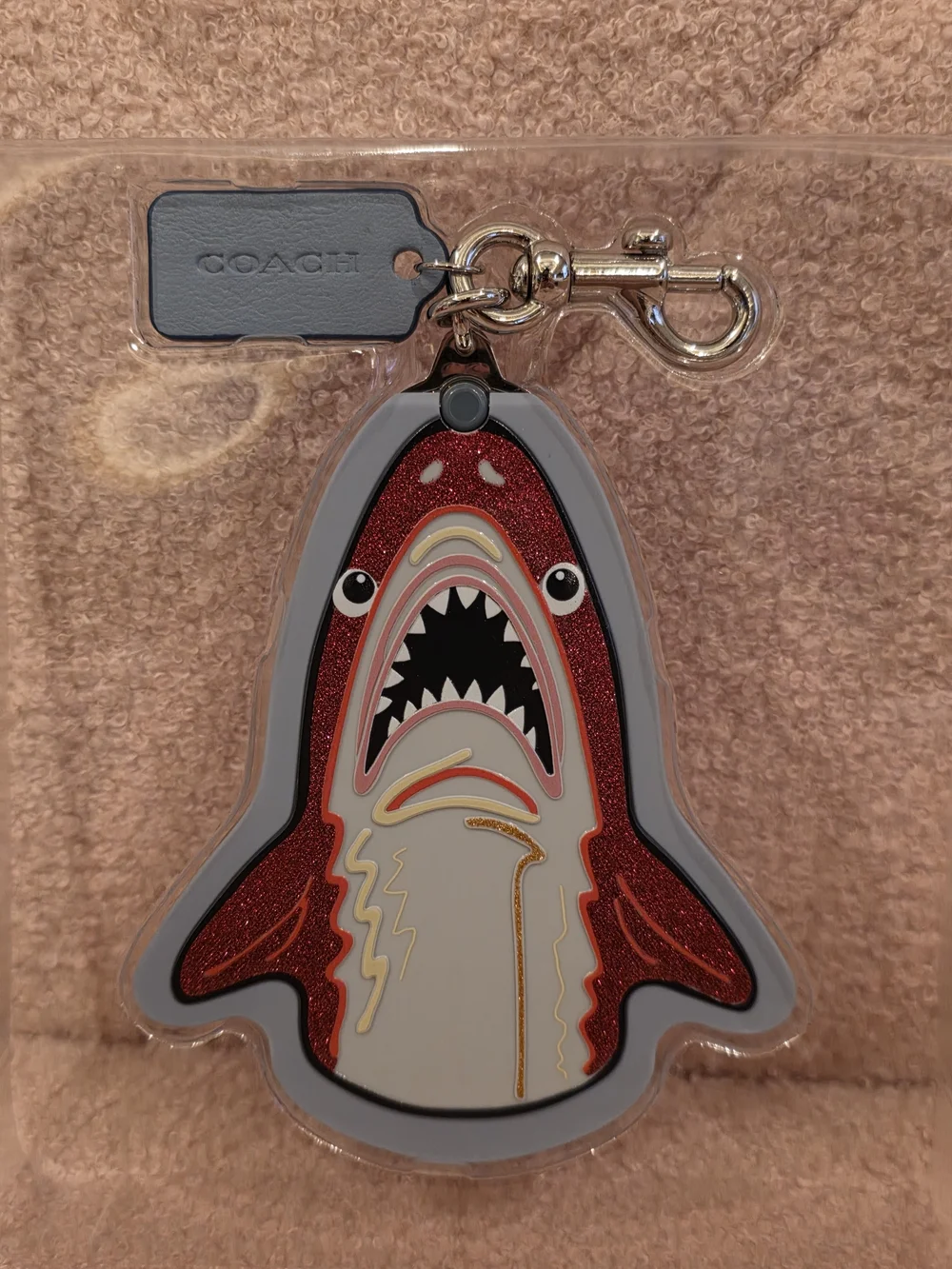 COACH X SEPHORA COLLECTION SHARKY EYESHADOW PALLETTE KEYCHAIN